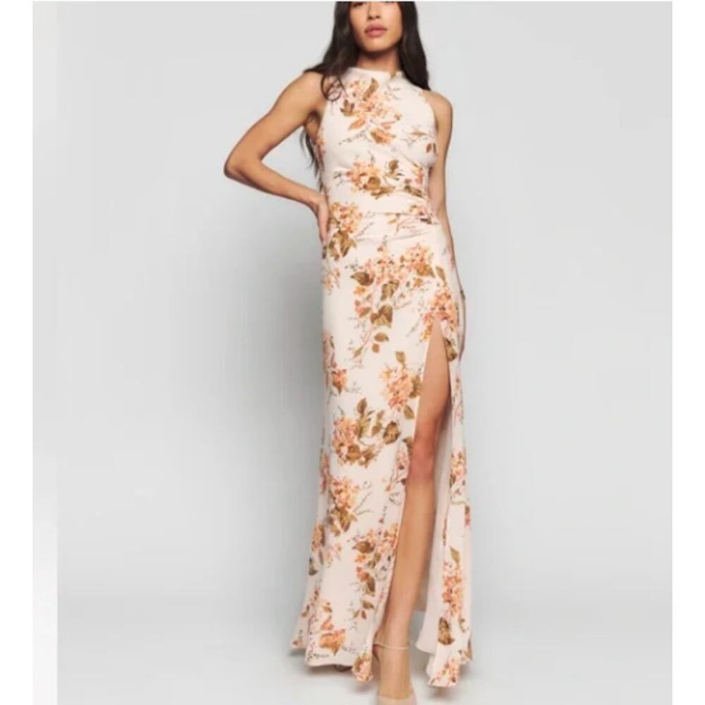 Reformation Womens Senna Floral Maxi Dress Bella Multicolor Size 14 NWT